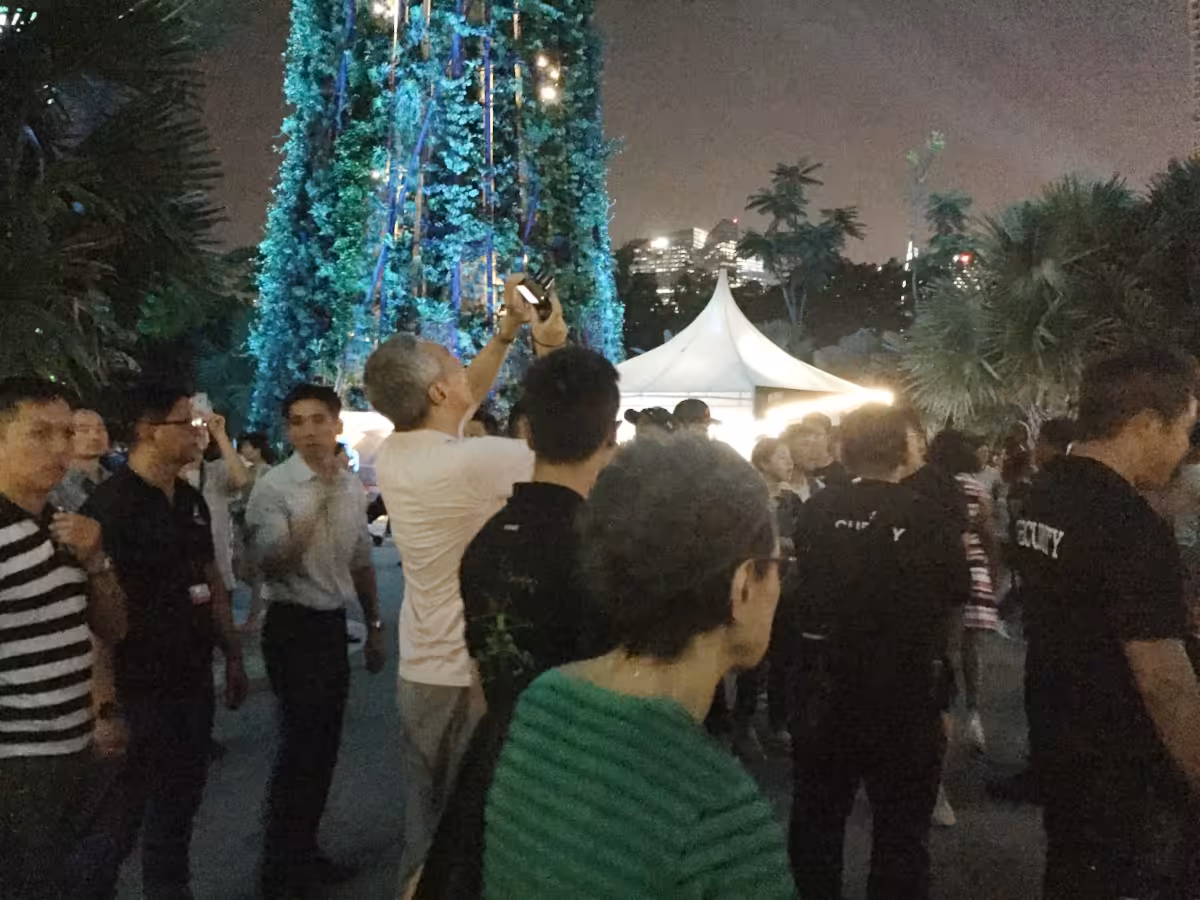 Lee Hsien Loong at the Supertree Grove